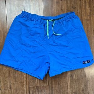 Patagonia Bright blue mens 5” baggies